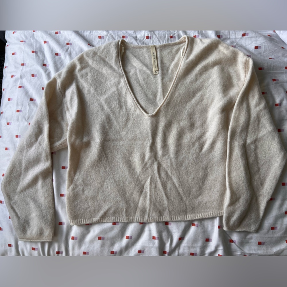 Soft Cream Cashmere Sweater - from Aritzia